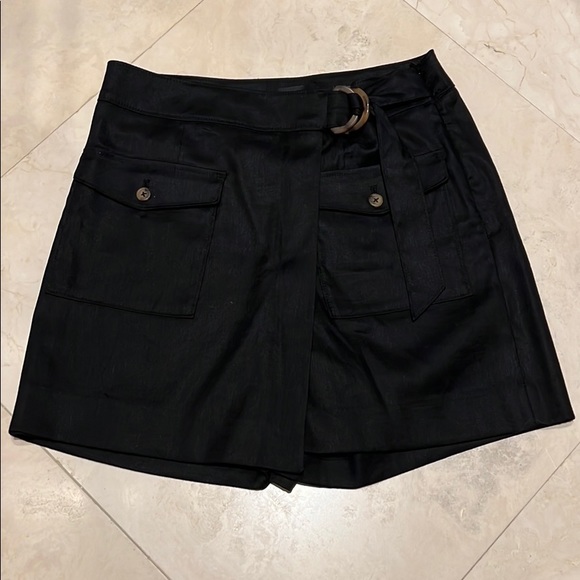 White House Black Market Pants - Never worn Black skirt with attached belt tie